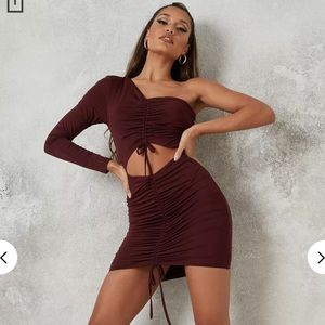 Brown dress from Missguided band new tags